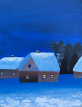 MIRCRE8S "SNOWY CABIN WINTER COMFORT" (11in x 14in)
