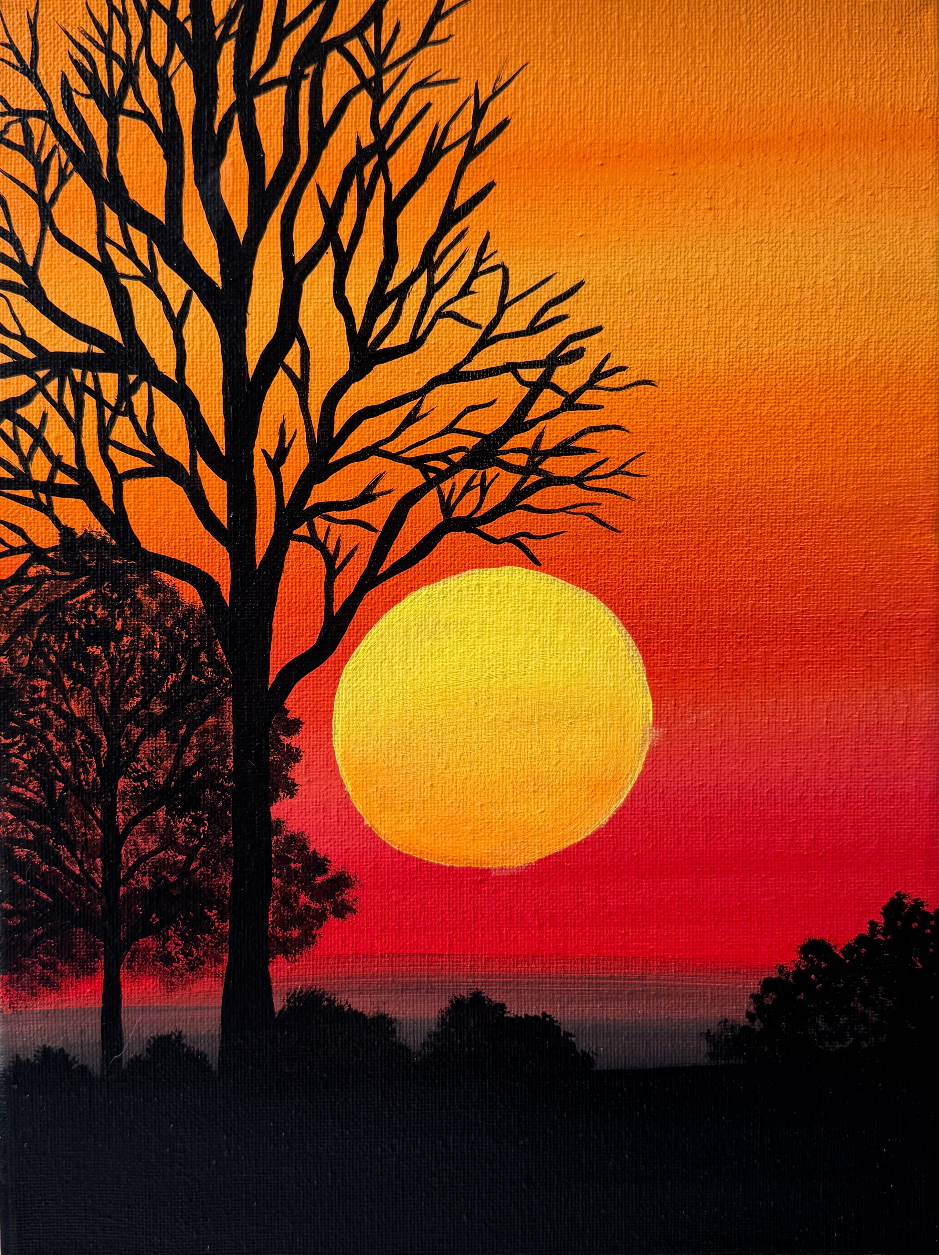 MIRCRE8S "CRIMSON SUNSET" (9in x 12in)
