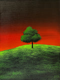 MIRCRE8S "LONELY DUSKY TREE" (9in x 12in)