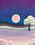 MIRCRE8S "HAZY SNOW PINK MOON" (9in x 12in)