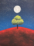 MIRCRE8S "CRIMSON HILLTOP TREE" (9in x 12in)