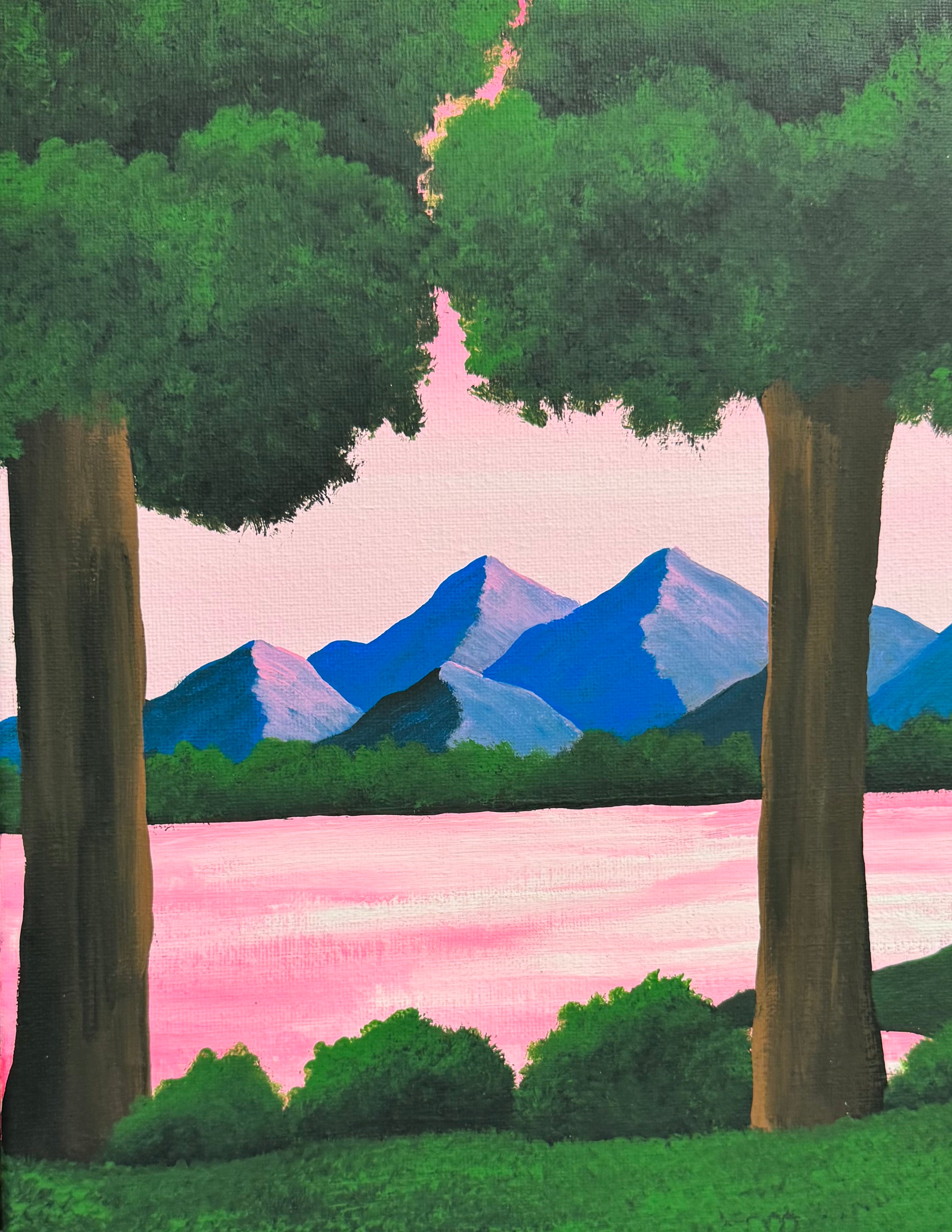 MIRCRE8S "PEICE BY THE RIVER" (9in x 12in)