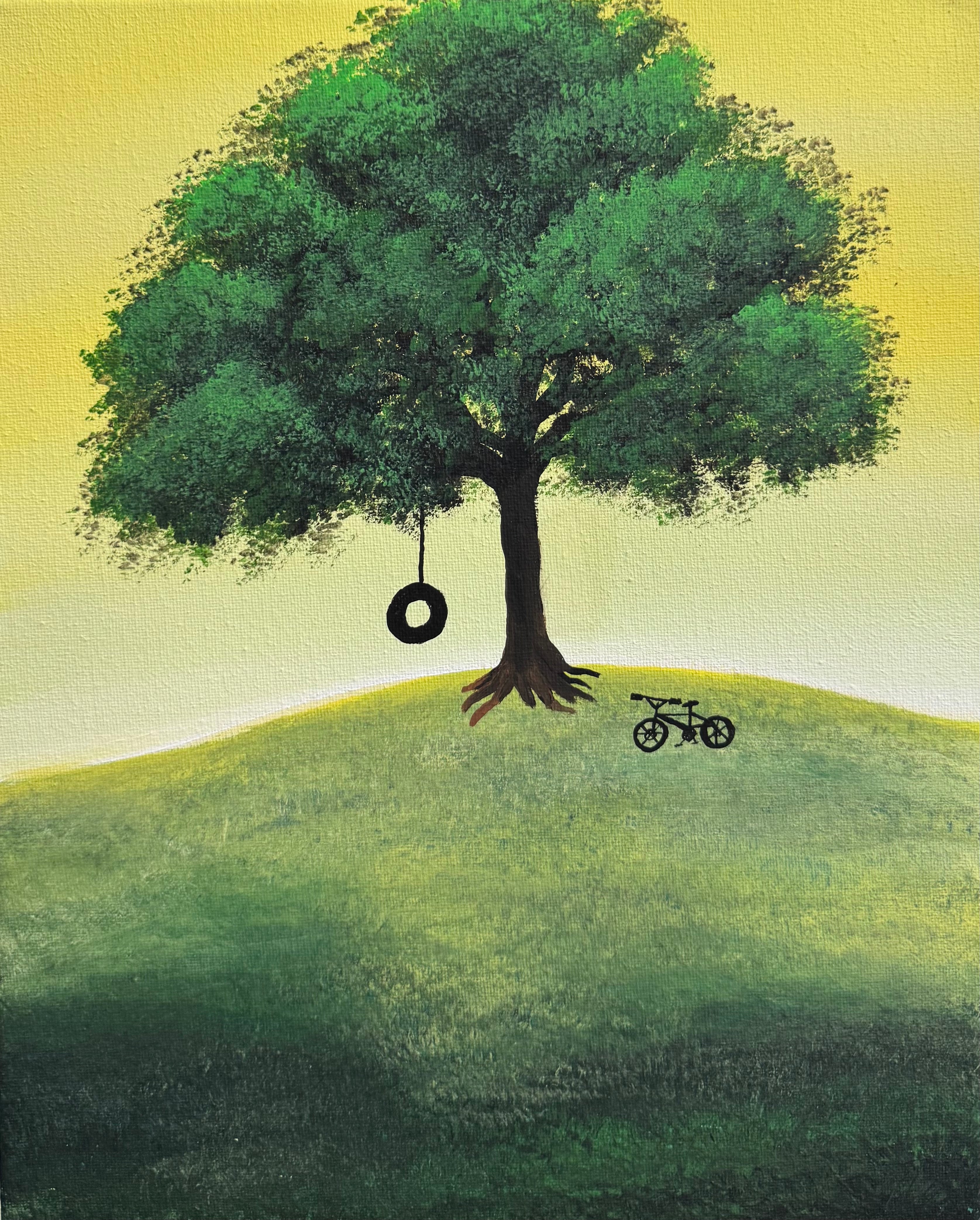 MIRCRE8S "PLAYING CHILDHOOD HILLTOP" (11in x 14in)