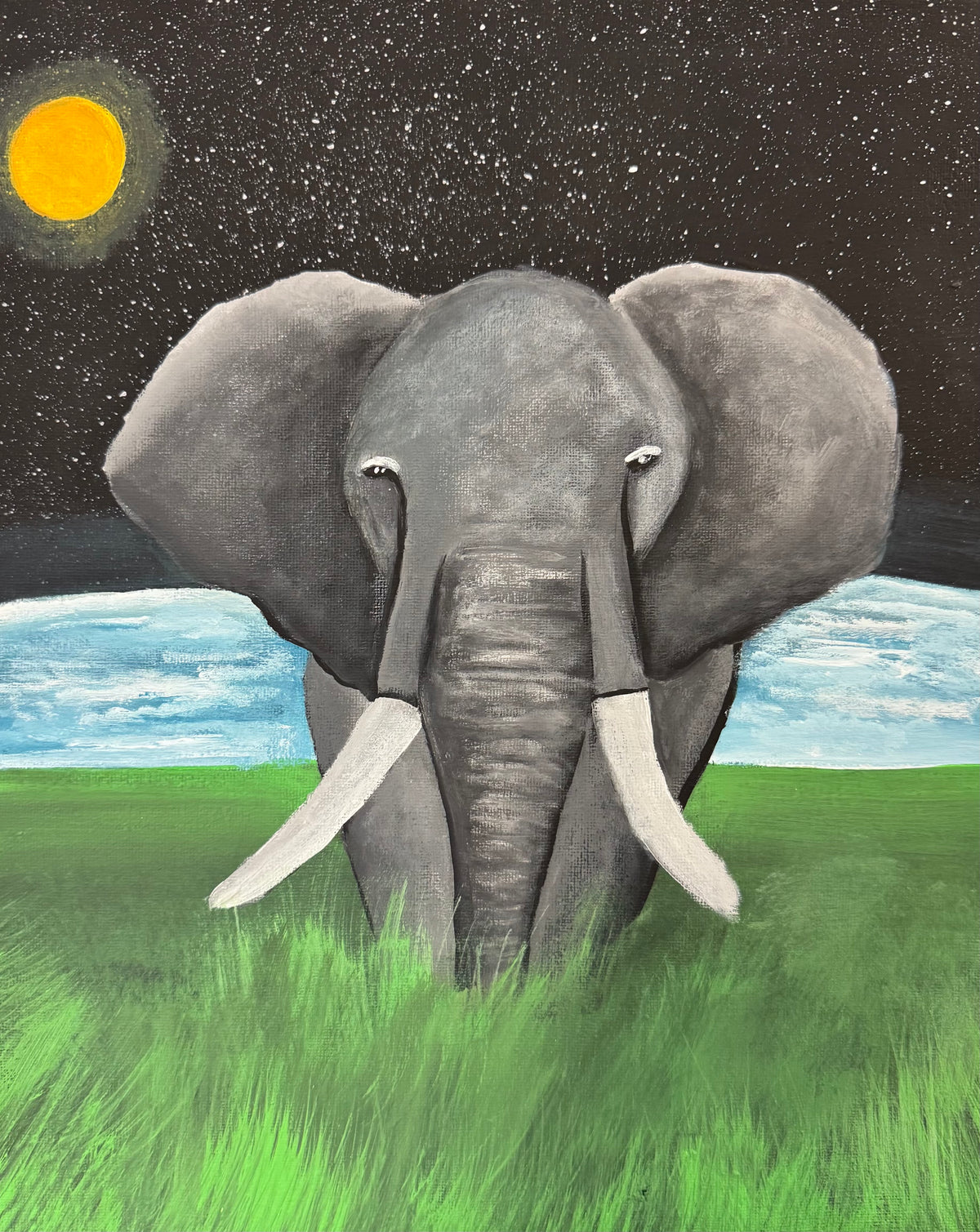 MIRCRE8S 1 of 1 Collection "Oneness is Life" Elephant 11in x