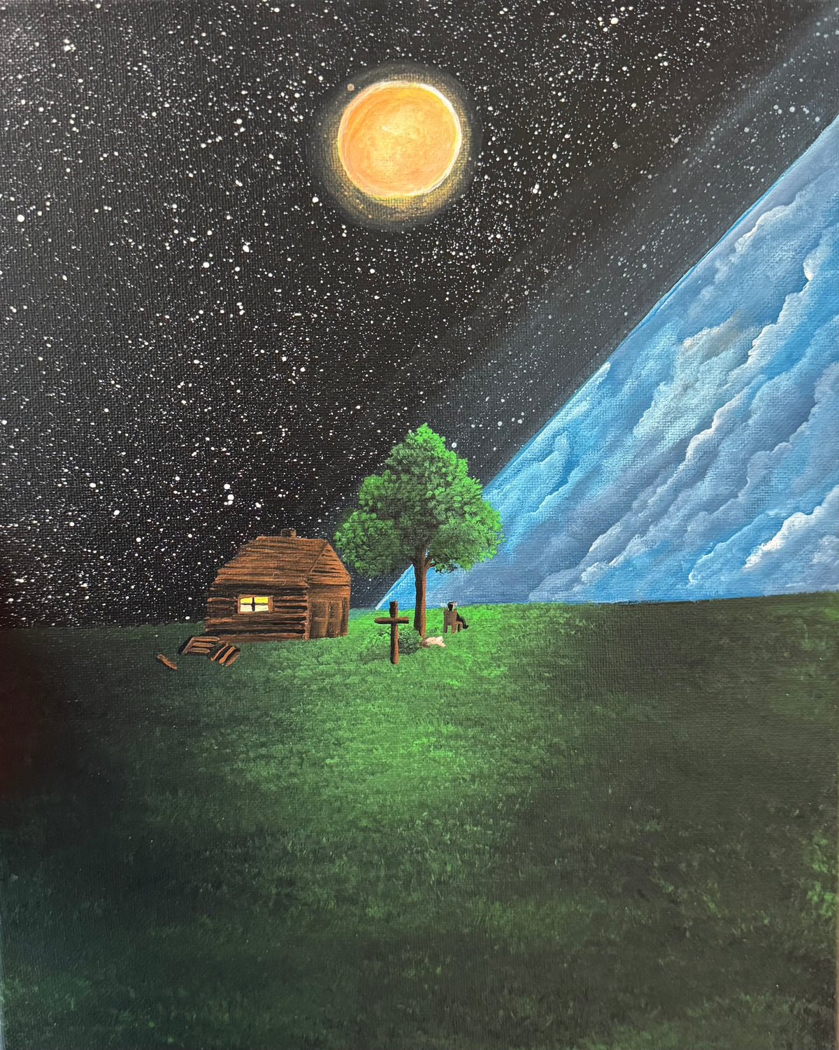 MIRCRE8S 1 of 1 Collection "Oneness is Life" Peace CRE8TD Within. Paradise (11in x 14in)