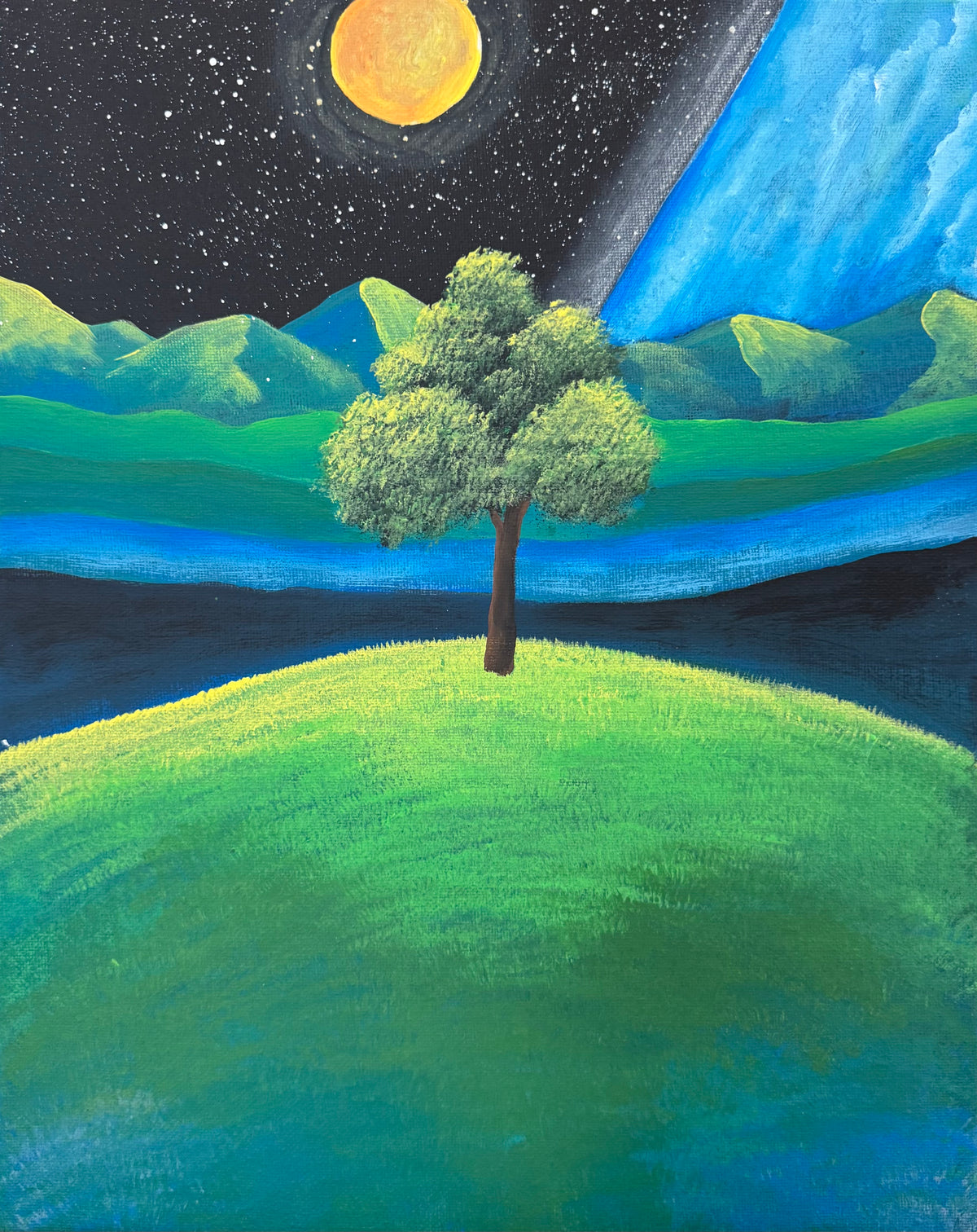 MIRCRE8S 1 of 1 Collection "Oneness is Life" Peace By The Tree (11in x 14in)