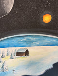 MIRCRE8S 1 of 1 Collection "Oneness is Life" Frozen Peace By The River (11in x 14in)